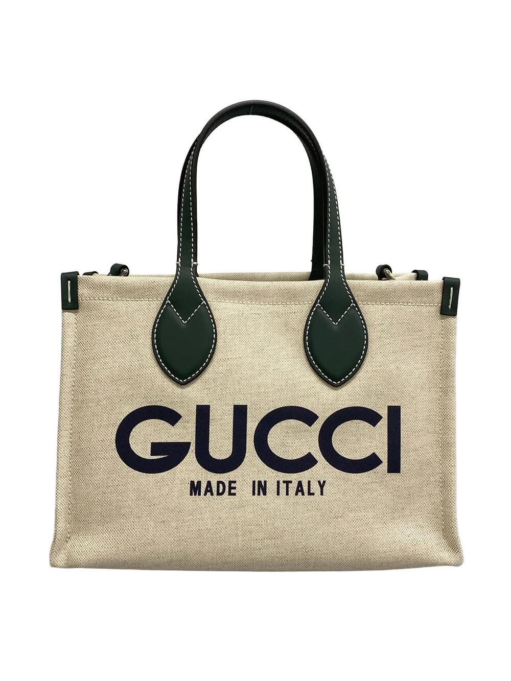 Gucci Printed Mini Tote Bag Cream Dark #363385G15B